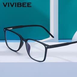 image-2024 Trending Blue Light Blocking Men's Glasses Gaming TR90 Matte Black Anti Ray Eyeglasses Women Transparent Fashion Eyewear