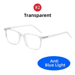 image-2024 Trending Blue Light Blocking Men's Glasses Gaming TR90 Matte Black Anti Ray Eyeglasses Women Transparent Fashion Eyewear