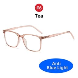 image-2024 Trending Blue Light Blocking Men's Glasses Gaming TR90 Matte Black Anti Ray Eyeglasses Women Transparent Fashion Eyewear