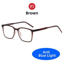 image-2024 Trending Blue Light Blocking Men's Glasses Gaming TR90 Matte Black Anti Ray Eyeglasses Women Transparent Fashion Eyewear