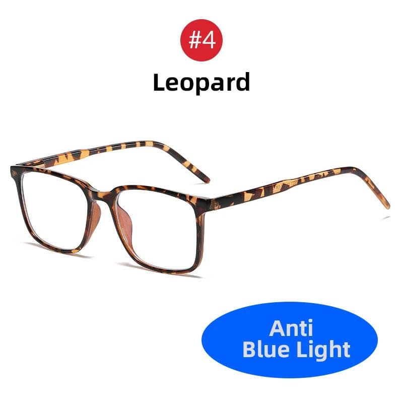 image-2024 Trending Blue Light Blocking Men's Glasses Gaming TR90 Matte Black Anti Ray Eyeglasses Women Transparent Fashion Eyewear