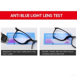 image-2024 Trending Blue Light Blocking Men's Glasses Gaming TR90 Matte Black Anti Ray Eyeglasses Women Transparent Fashion Eyewear