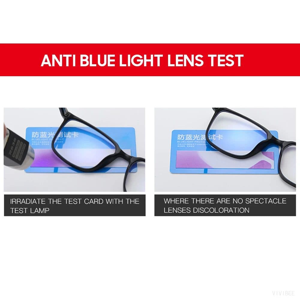 image-2024 Trending Blue Light Blocking Men's Glasses Gaming TR90 Matte Black Anti Ray Eyeglasses Women Transparent Fashion Eyewear