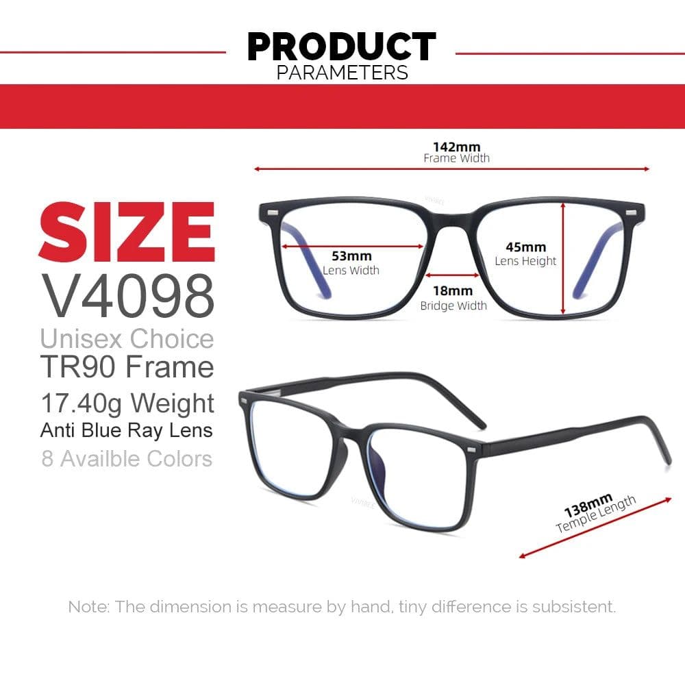 image-2024 Trending Blue Light Blocking Men's Glasses Gaming TR90 Matte Black Anti Ray Eyeglasses Women Transparent Fashion Eyewear