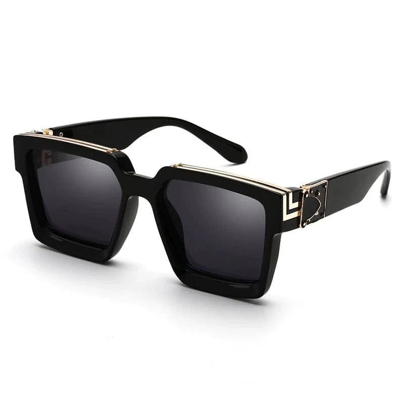 image-New Luxury Brand Designer Square Oversized Sunglasses Men Women 2022 Fashion Thick Frame Glasses Mens UV400 Male Celebrity