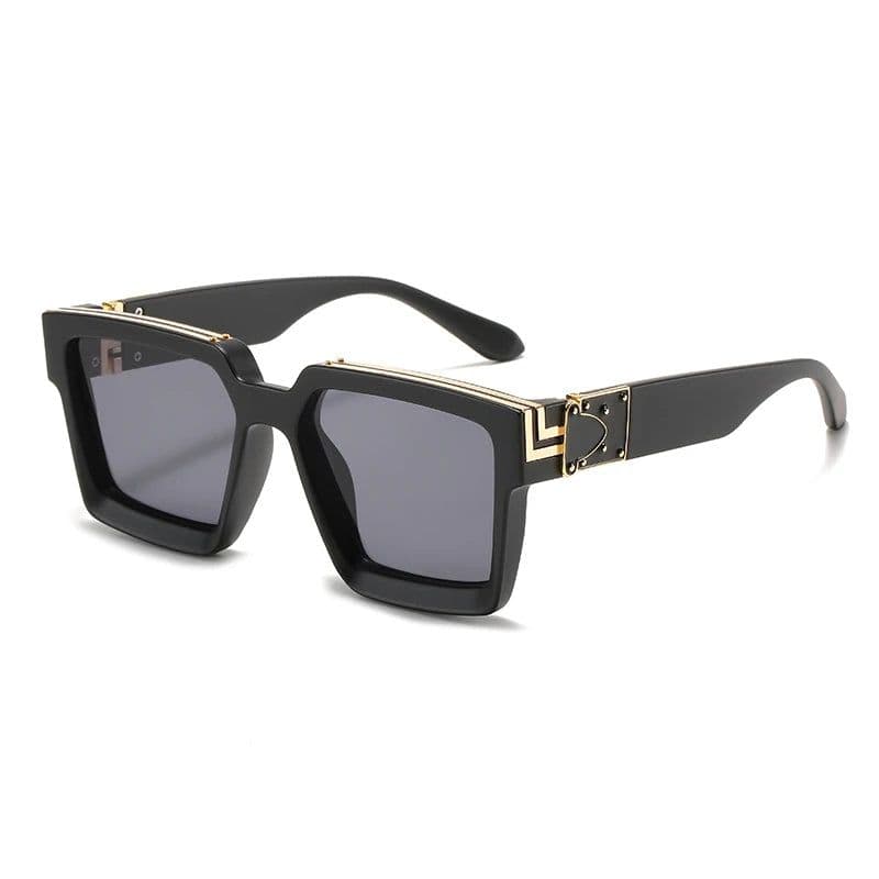 image-New Luxury Brand Designer Square Oversized Sunglasses Men Women 2022 Fashion Thick Frame Glasses Mens UV400 Male Celebrity