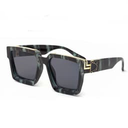 image-New Luxury Brand Designer Square Oversized Sunglasses Men Women 2022 Fashion Thick Frame Glasses Mens UV400 Male Celebrity