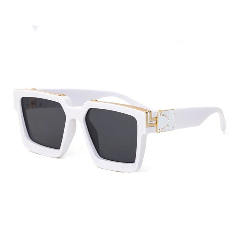 image-New Luxury Brand Designer Square Oversized Sunglasses Men Women 2022 Fashion Thick Frame Glasses Mens UV400 Male Celebrity
