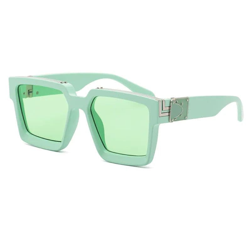 image-New Luxury Brand Designer Square Oversized Sunglasses Men Women 2022 Fashion Thick Frame Glasses Mens UV400 Male Celebrity