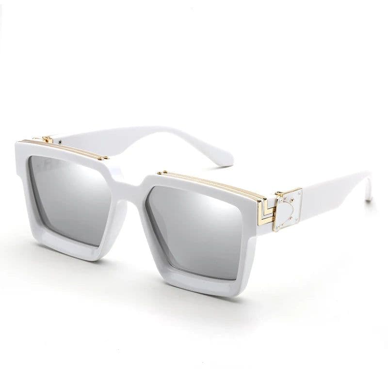 image-New Luxury Brand Designer Square Oversized Sunglasses Men Women 2022 Fashion Thick Frame Glasses Mens UV400 Male Celebrity