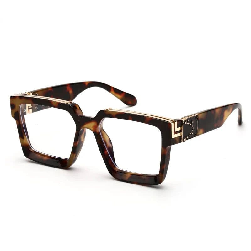 image-New Luxury Brand Designer Square Oversized Sunglasses Men Women 2022 Fashion Thick Frame Glasses Mens UV400 Male Celebrity