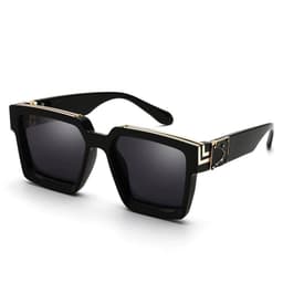image-New Luxury Brand Designer Square Oversized Sunglasses Men Women 2022 Fashion Thick Frame Glasses Mens UV400 Male Celebrity