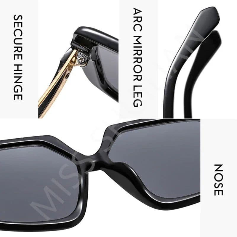 image-2024 Sunglasses for Women Luxury Brand Shades Glasses Vintage High Quality Glasse Square Brand Designer Female Eyeglasses Oculos