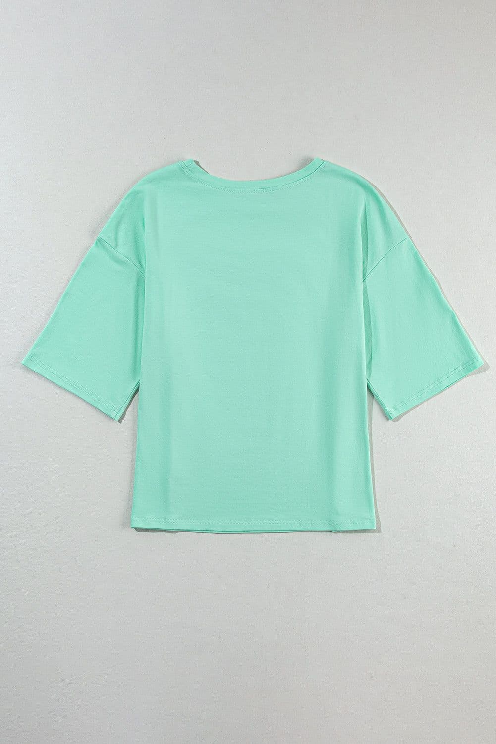 image-Moonlight Jade Colorblock Star Patched Half Sleeve Tee