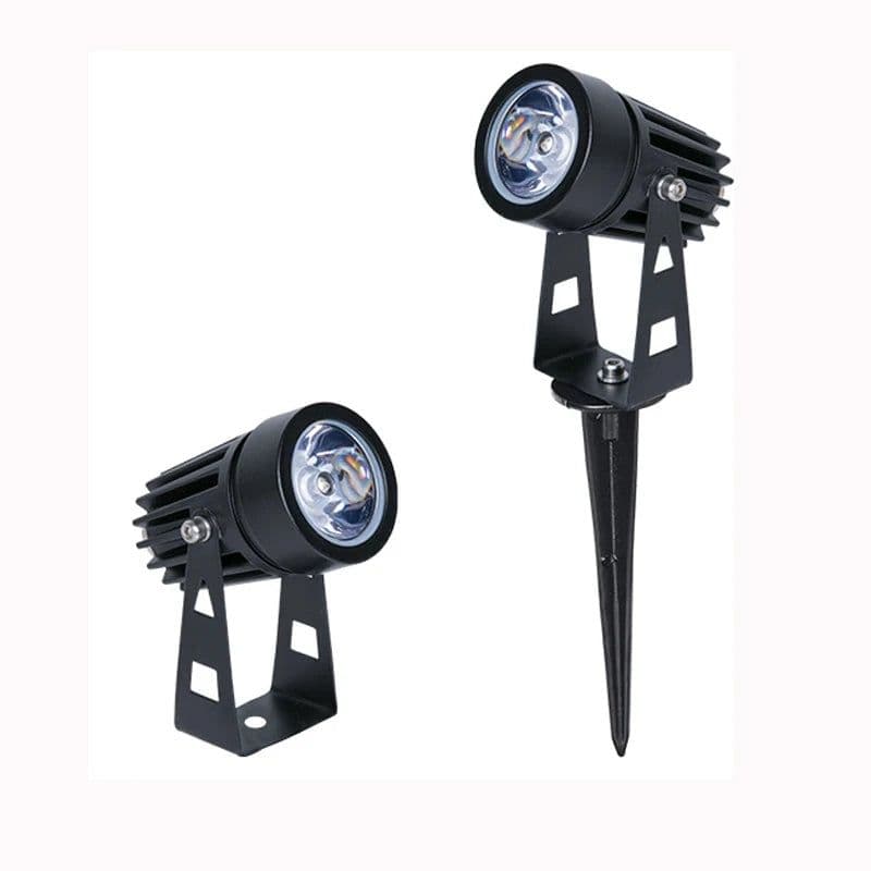image-1W 3W LED Garden Lighting Outdoor Spike Lawn Lamp Waterproof Lighting Led Light Garden Path Spotlights AC110V 220V DC12V