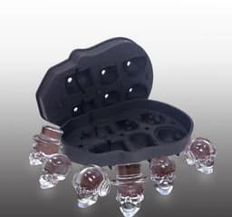 image-Creative 3D Skull Mold Ice Cube Tray Silicone Mold Soap Candle Moulds Sugar Craft Tools Bakeware Chocolate Moulds