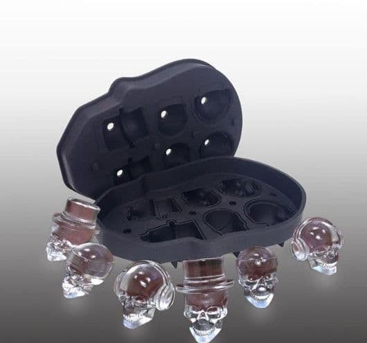 image-Creative 3D Skull Mold Ice Cube Tray Silicone Mold Soap Candle Moulds Sugar Craft Tools Bakeware Chocolate Moulds