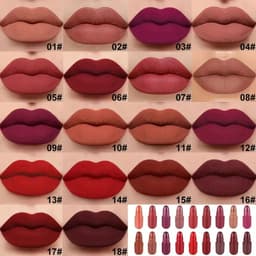 image-18pcs High-Pigment Matte Lipstick Set - Mini Capsule Collection for Long-Lasting Beauty