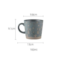image-Stoneware Mug Coffee Cup Couple Water Cup