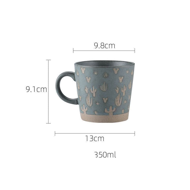 image-Stoneware Mug Coffee Cup Couple Water Cup