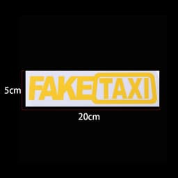 image-Fake Taxi Drifting Sign Funny Car Sticker