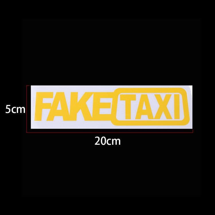 image-Fake Taxi Drifting Sign Funny Car Sticker