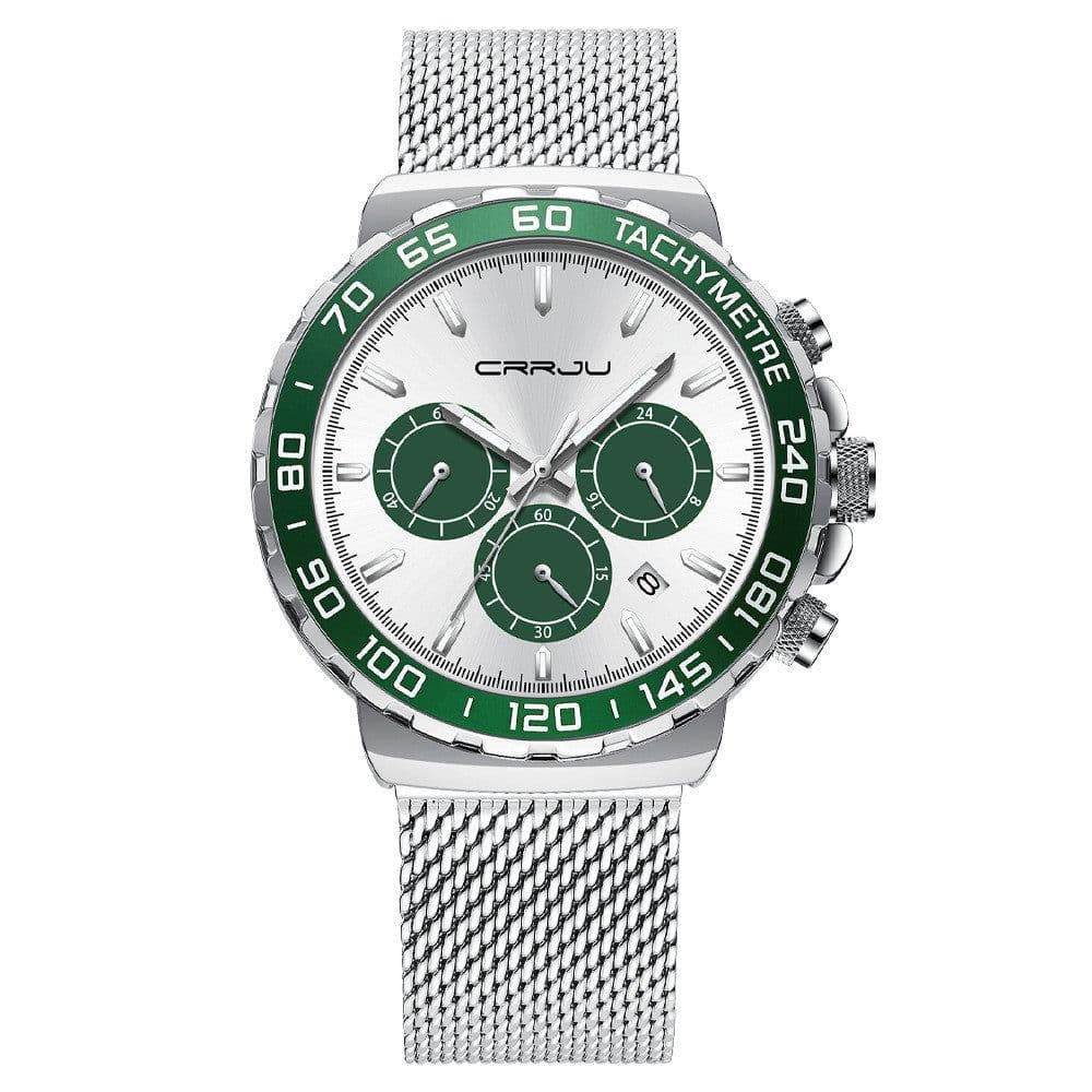 image-Men's Multifunctional Three-eye Six-pin Sports Watch