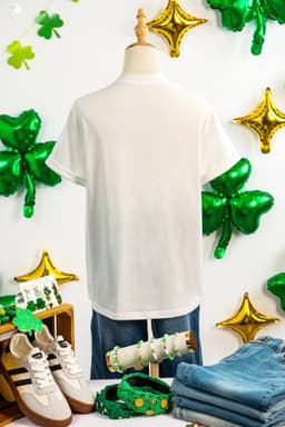 image-White St Patricks Day Sequin T-Shirt