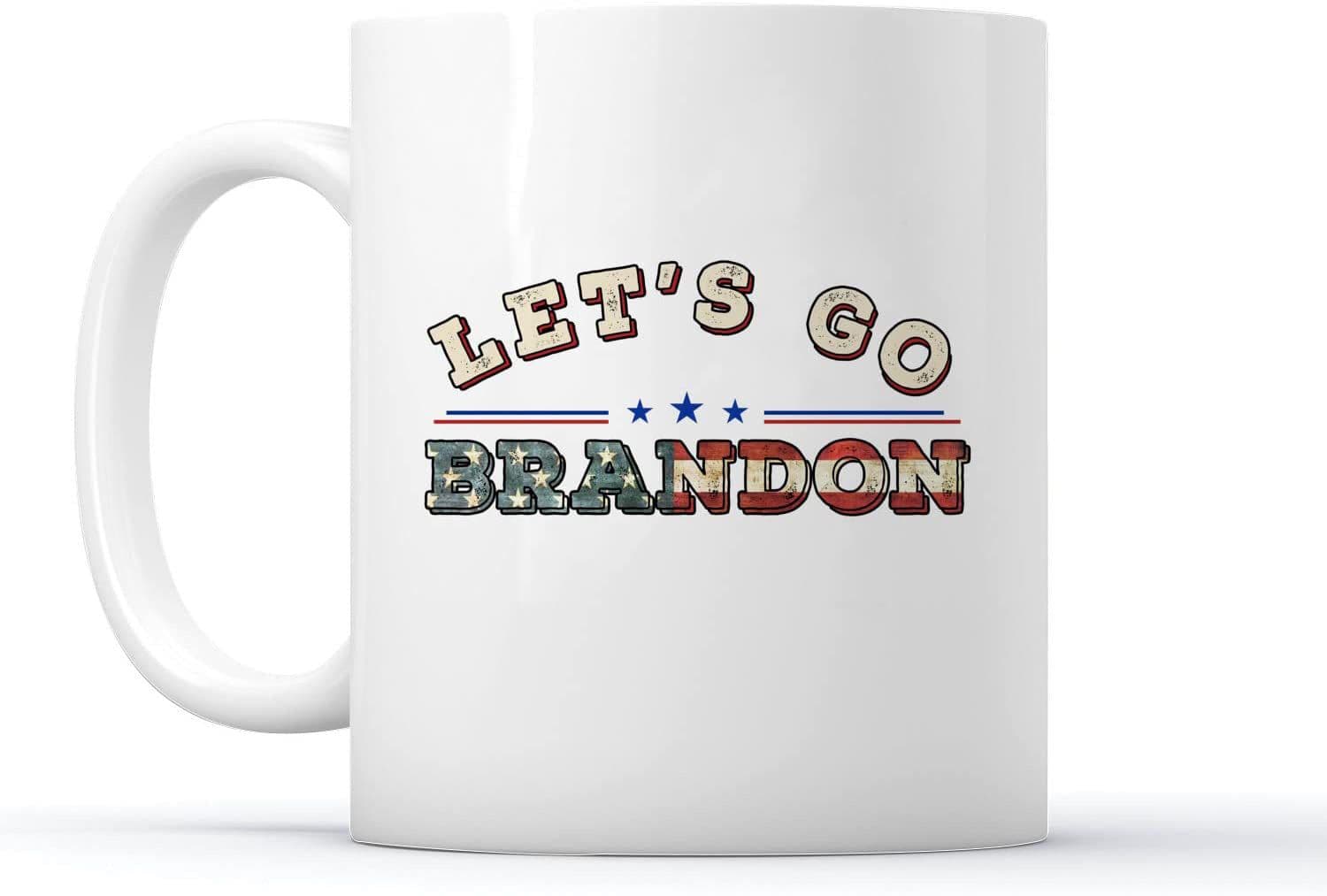 image-Let's Go Brandon Ceramic Coffee Mark Cup Tea Water Cup English