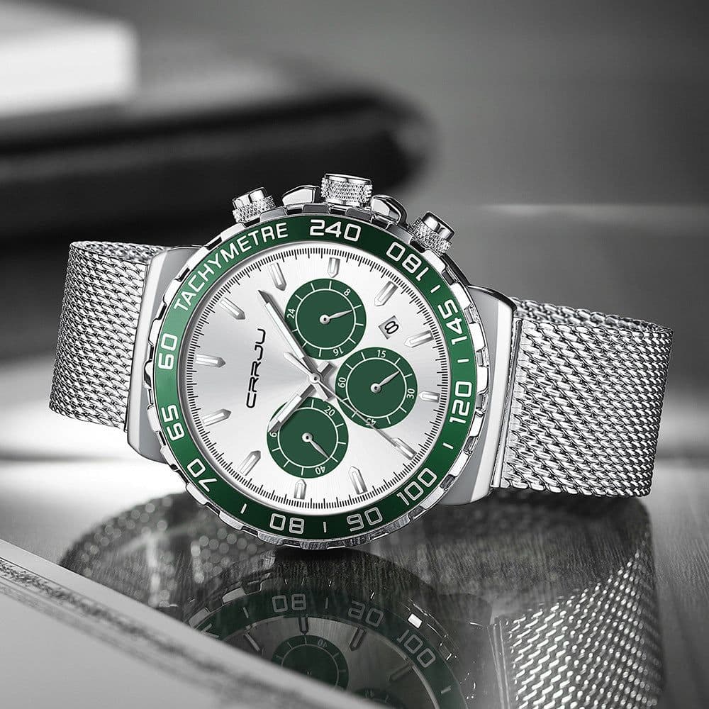 image-Men's Multifunctional Three-eye Six-pin Sports Watch