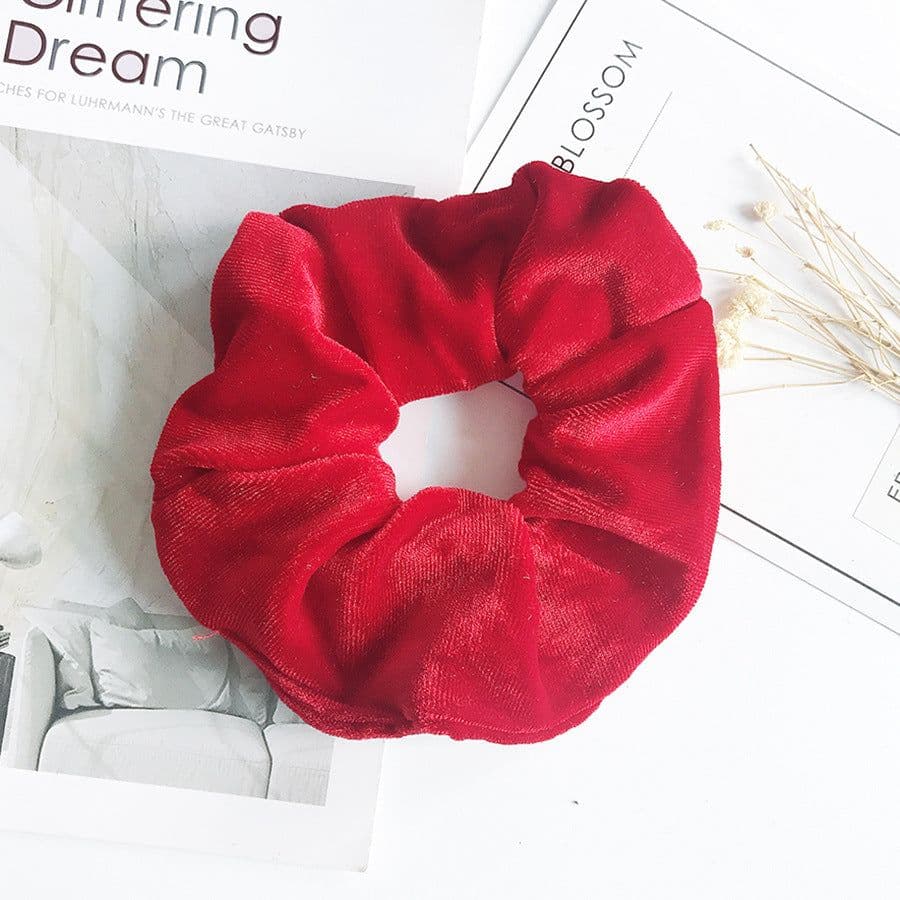 image-Flannel Hair Tie Hair Rope Amazon Velvet Fashion Ponytail Hair Accessories