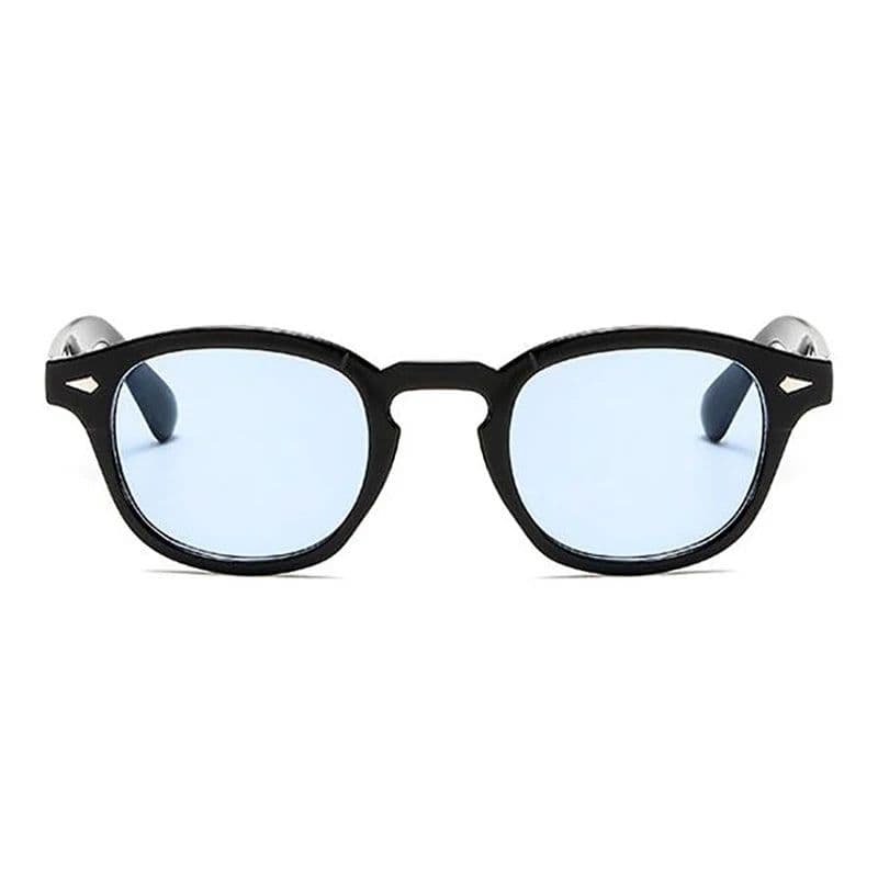 image-Fashion Johnny Depp Small Style Round Sunglasses Mens Womens Clear Tinted Lens Brand Design Party Show Sun Glasses Oculos De Sol