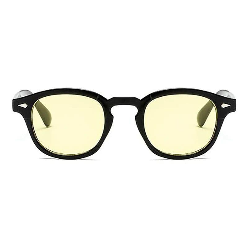 image-Fashion Johnny Depp Small Style Round Sunglasses Mens Womens Clear Tinted Lens Brand Design Party Show Sun Glasses Oculos De Sol