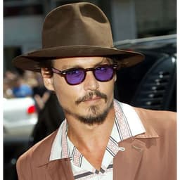 image-Fashion Johnny Depp Small Style Round Sunglasses Mens Womens Clear Tinted Lens Brand Design Party Show Sun Glasses Oculos De Sol