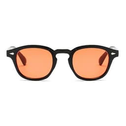 image-Fashion Johnny Depp Small Style Round Sunglasses Mens Womens Clear Tinted Lens Brand Design Party Show Sun Glasses Oculos De Sol