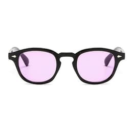image-Fashion Johnny Depp Small Style Round Sunglasses Mens Womens Clear Tinted Lens Brand Design Party Show Sun Glasses Oculos De Sol