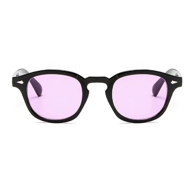 image-Fashion Johnny Depp Small Style Round Sunglasses Mens Womens Clear Tinted Lens Brand Design Party Show Sun Glasses Oculos De Sol