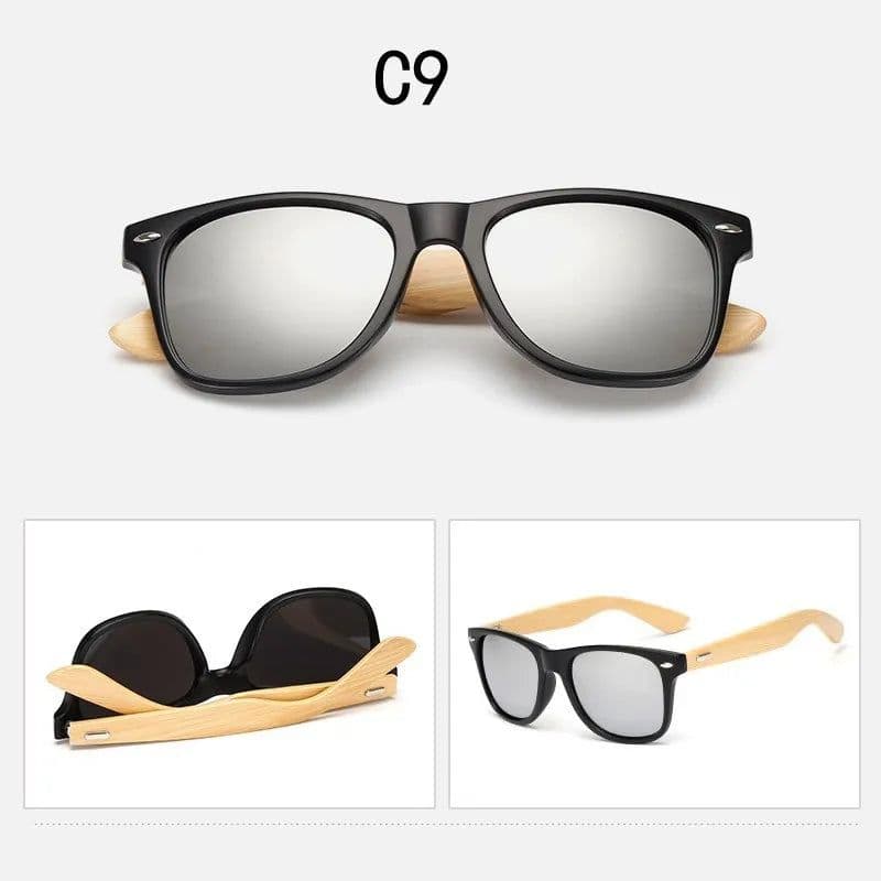 image-Wood Sunglasses Men Women Square Bamboo Women for Women Men Mirror Sun Glasses Oversize Retro De Sol Masculino Handmade