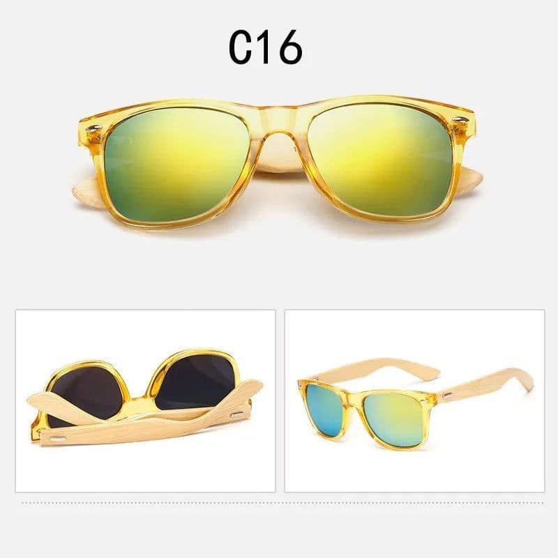 image-Wood Sunglasses Men Women Square Bamboo Women for Women Men Mirror Sun Glasses Oversize Retro De Sol Masculino Handmade