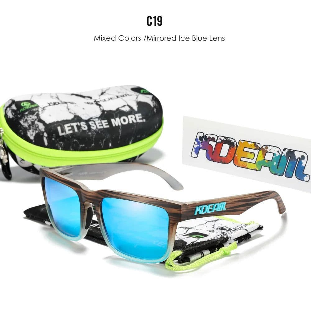 image-KDEAM Casual Men's Polarized Sunglasses Outdoors 100% UV Protection Sun Glasses Women Available in 37 Different Colors KD332