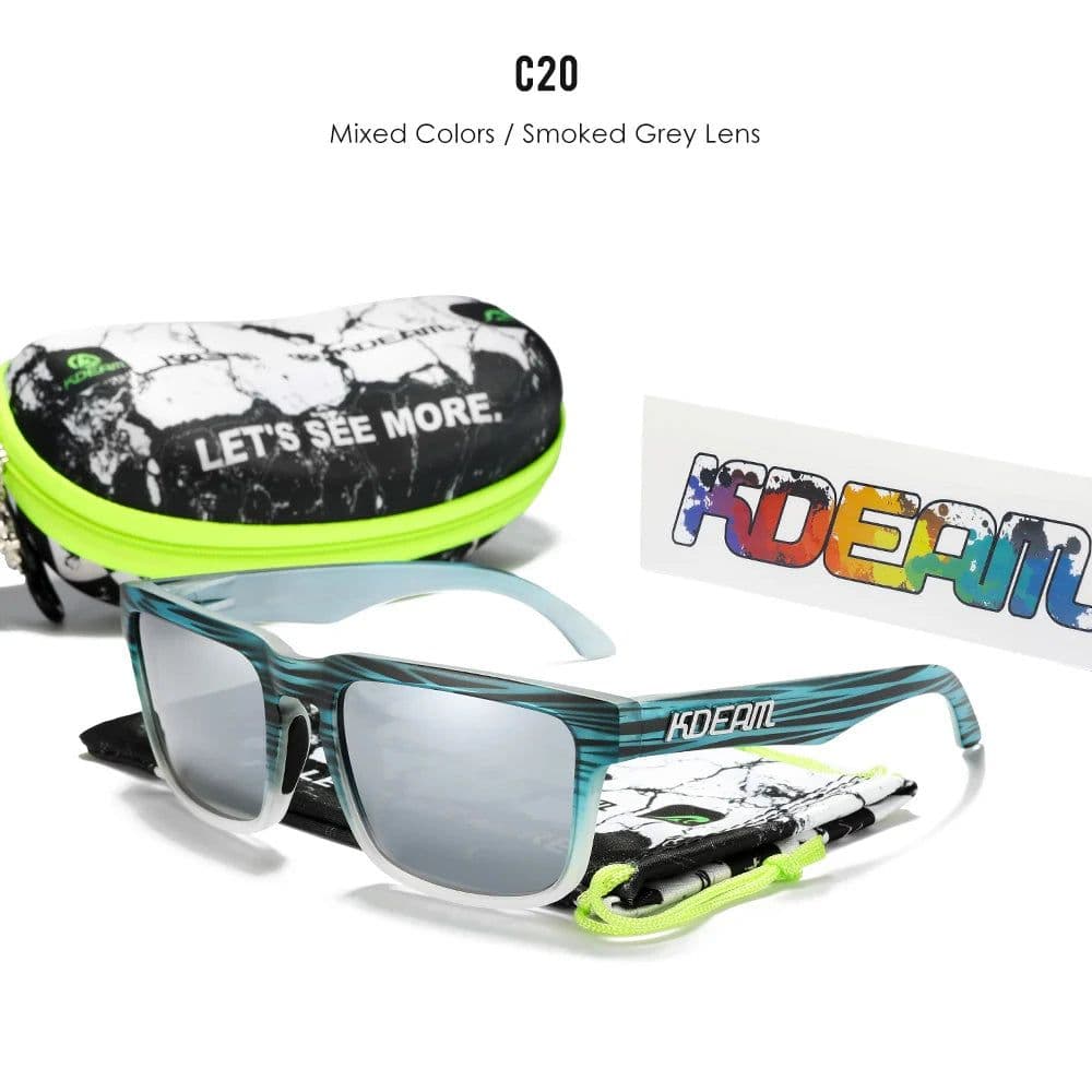 image-KDEAM Casual Men's Polarized Sunglasses Outdoors 100% UV Protection Sun Glasses Women Available in 37 Different Colors KD332