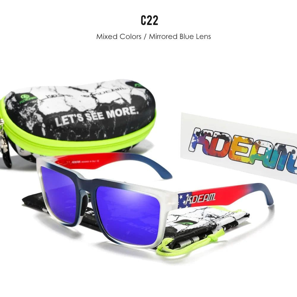 image-KDEAM Casual Men's Polarized Sunglasses Outdoors 100% UV Protection Sun Glasses Women Available in 37 Different Colors KD332