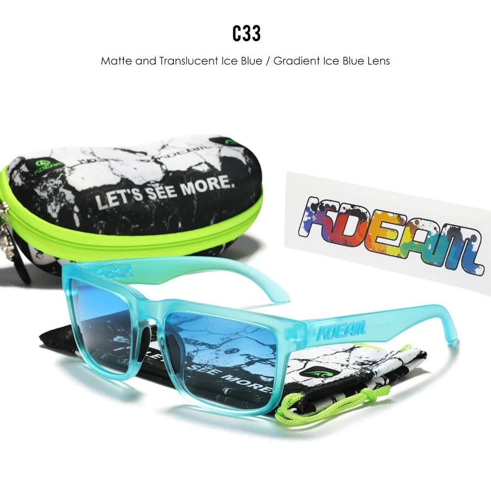 image-KDEAM Casual Men's Polarized Sunglasses Outdoors 100% UV Protection Sun Glasses Women Available in 37 Different Colors KD332