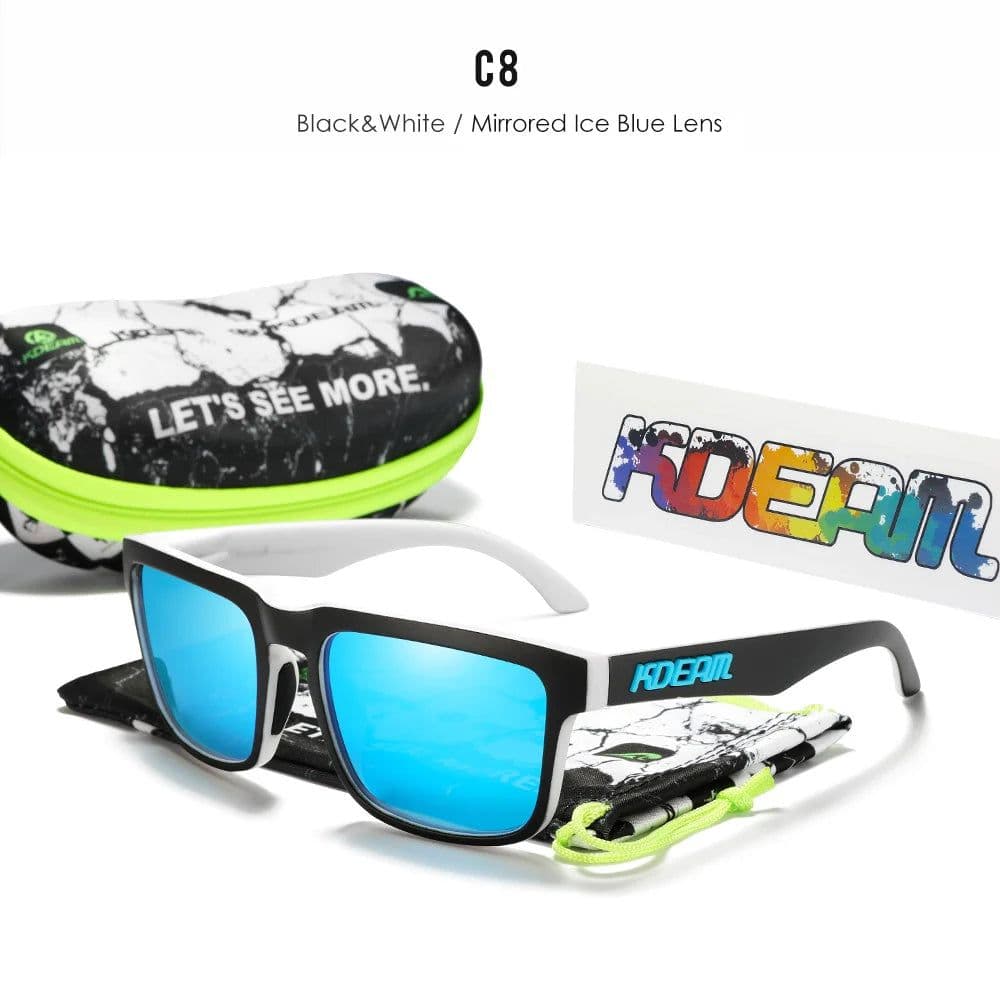 image-KDEAM Casual Men's Polarized Sunglasses Outdoors 100% UV Protection Sun Glasses Women Available in 37 Different Colors KD332