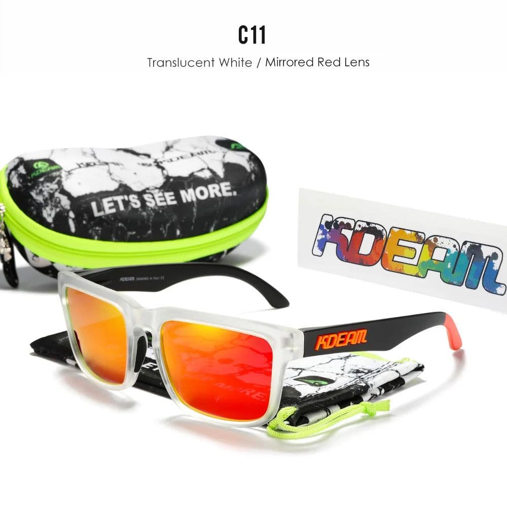 image-KDEAM Casual Men's Polarized Sunglasses Outdoors 100% UV Protection Sun Glasses Women Available in 37 Different Colors KD332