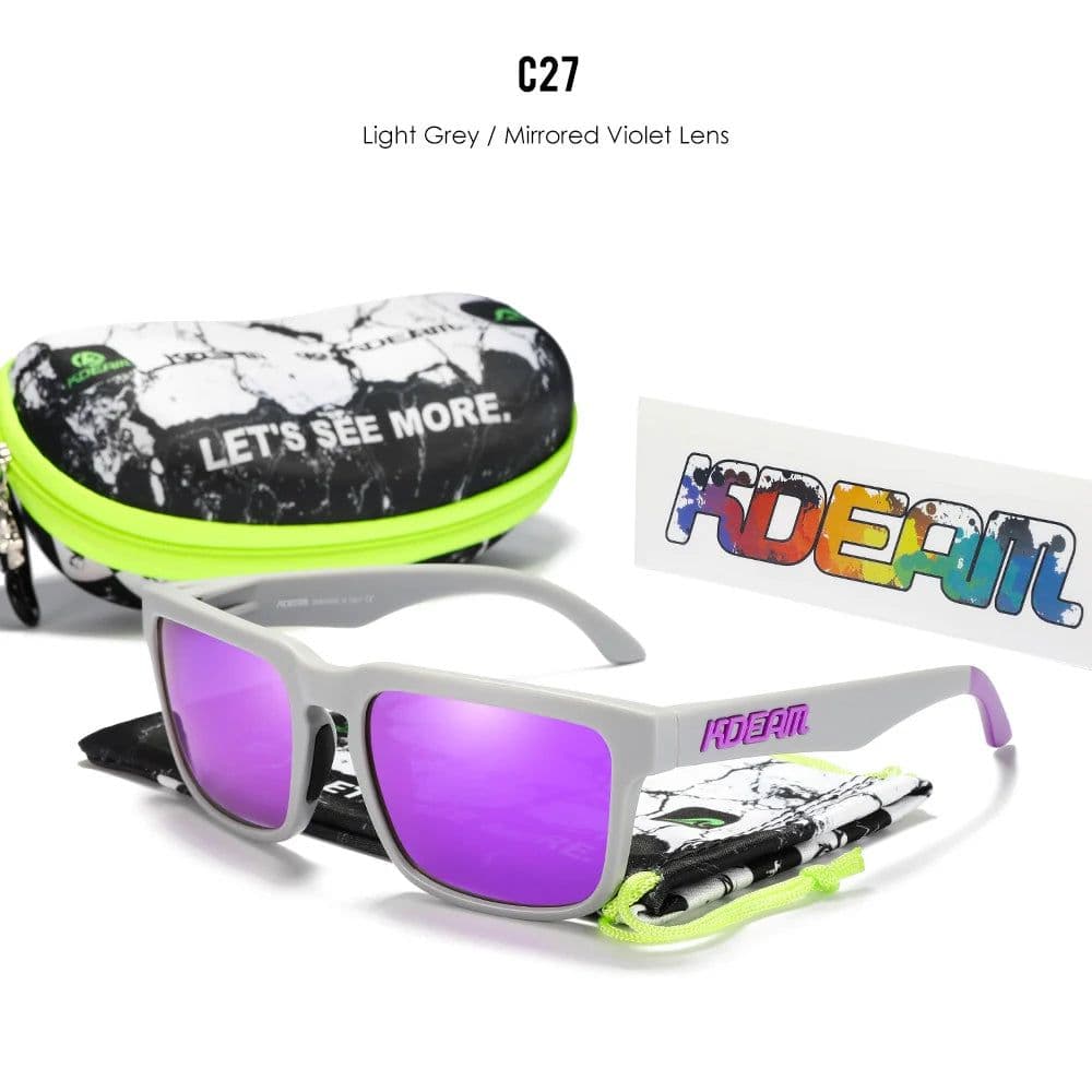 image-KDEAM Casual Men's Polarized Sunglasses Outdoors 100% UV Protection Sun Glasses Women Available in 37 Different Colors KD332
