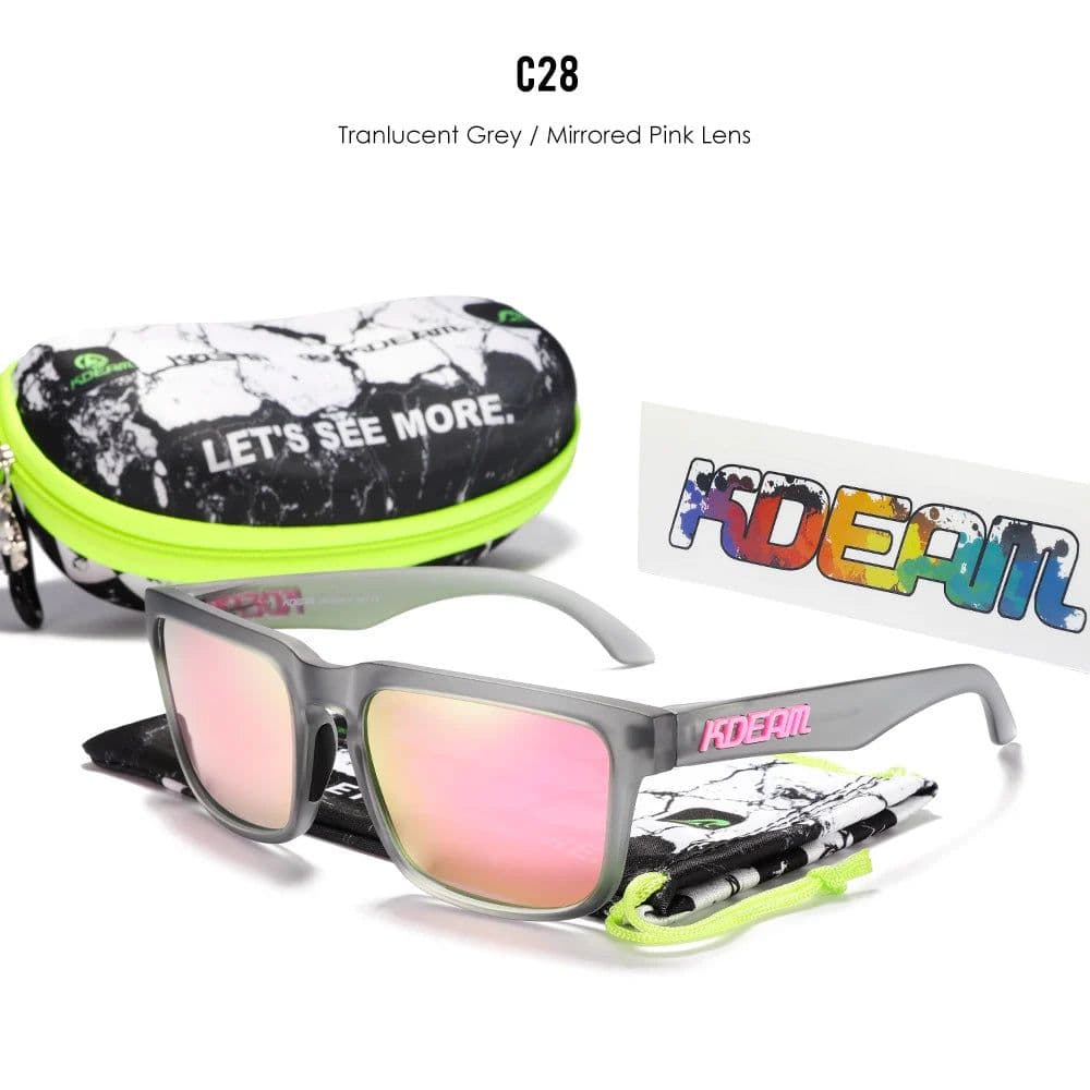 image-KDEAM Casual Men's Polarized Sunglasses Outdoors 100% UV Protection Sun Glasses Women Available in 37 Different Colors KD332