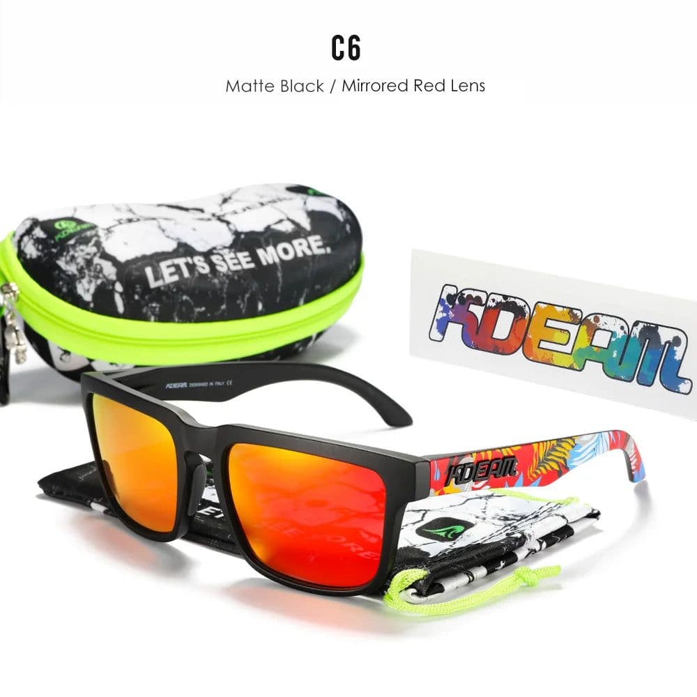 image-KDEAM Casual Men's Polarized Sunglasses Outdoors 100% UV Protection Sun Glasses Women Available in 37 Different Colors KD332