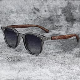 image-Sunglasses for Men Women's Trendy Retro Wood Grain Polarized UV Protection Eyewear Cycling Outdoor Street Photography