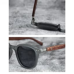 image-Sunglasses for Men Women's Trendy Retro Wood Grain Polarized UV Protection Eyewear Cycling Outdoor Street Photography